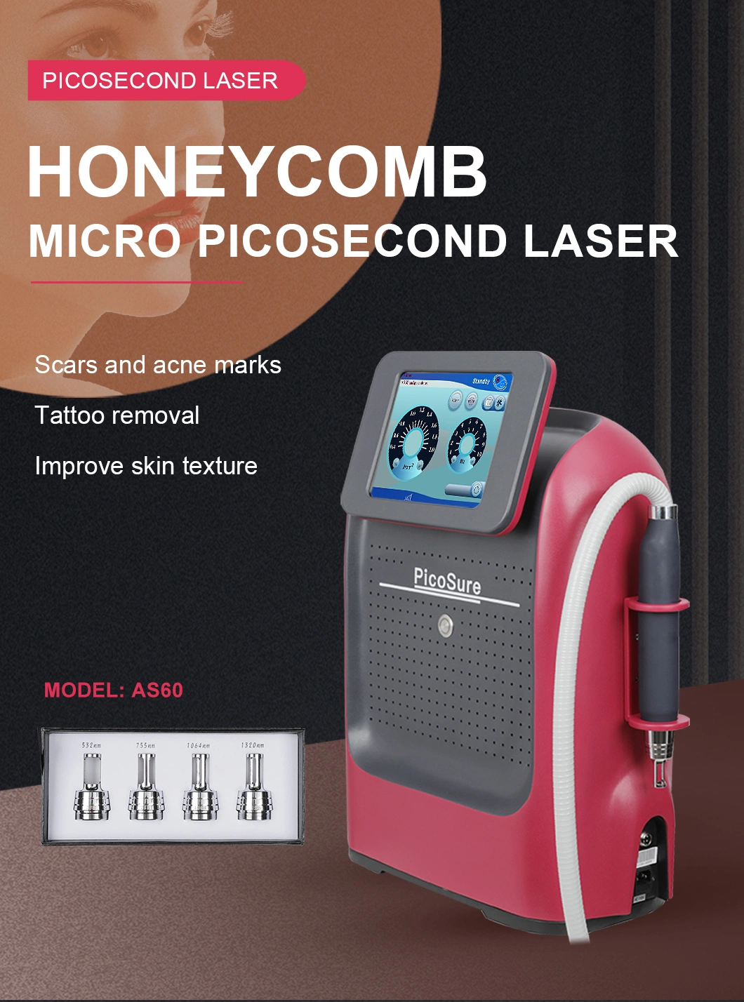 Laser Tattoo Removal ND YAG Machine for Beauty Salon Equipment