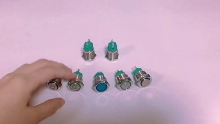 LED-beleuchteter Druckschalter, selbstverriegelnder 19-mm-Startknopf mit beleuchtetem Power-Logo